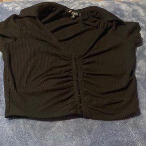 A Corset-like Top with A V Neck, Medium
